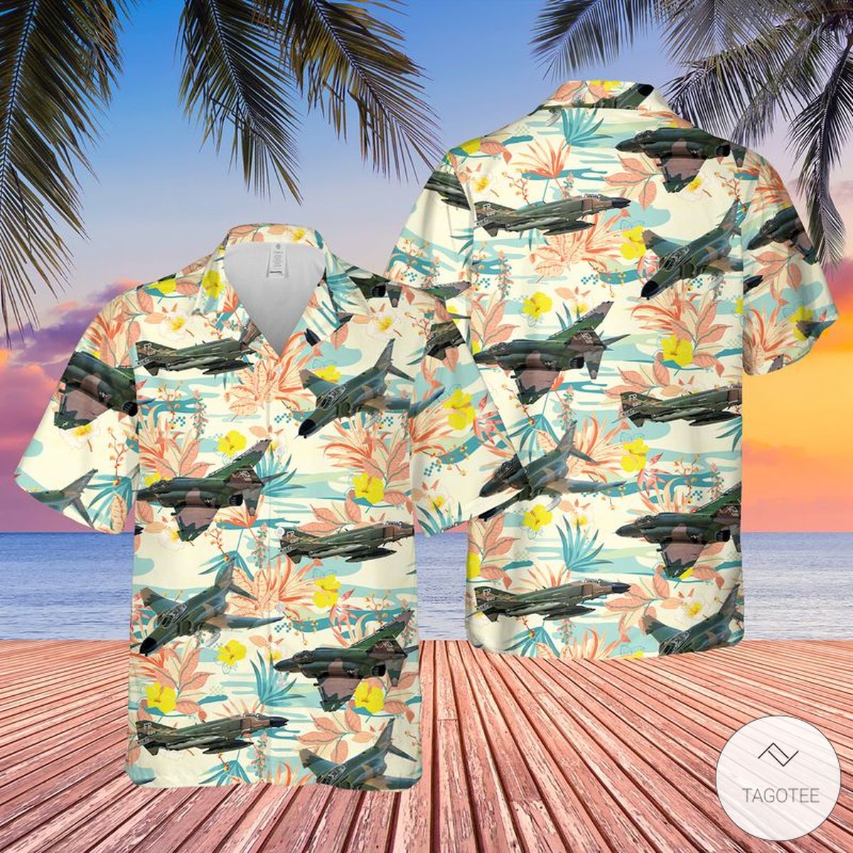 Us Air Force McDonnell Douglas F 4 Phantom II Hawaiian Shirt Beach Shorts