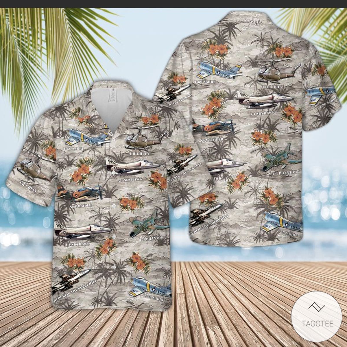 Vietnam Aircraft And Huey Helicopter Hawaiian Shirt, Beach Shorts – TAGOTEE