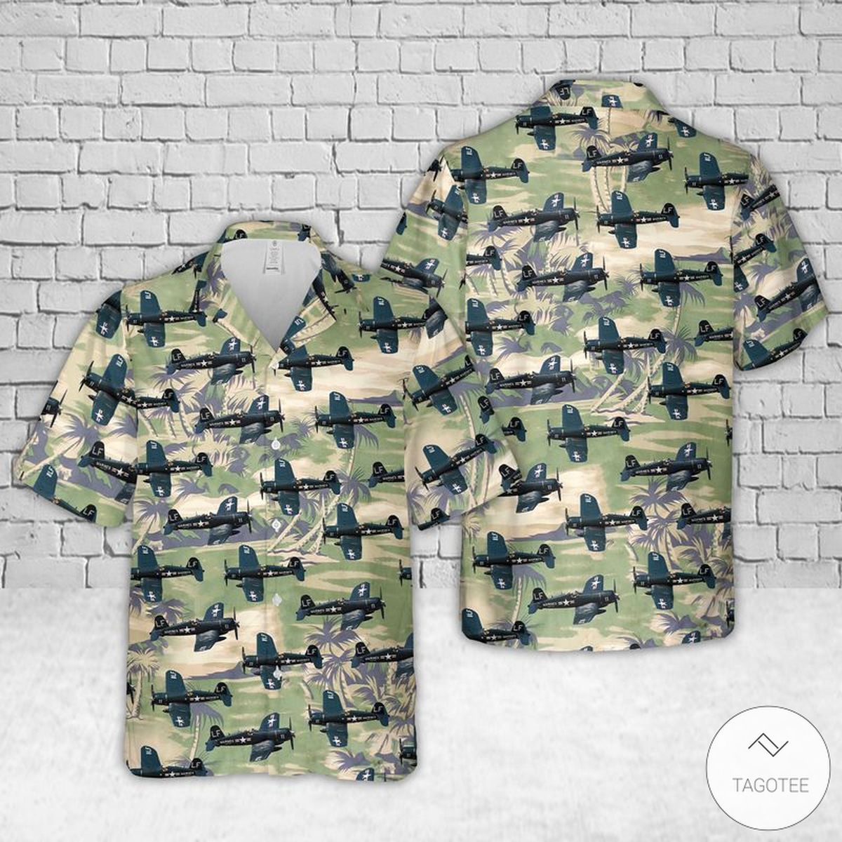 Vought F4U Corsair USMC Hawaiian Shirt, Beach Shorts – TAGOTEE