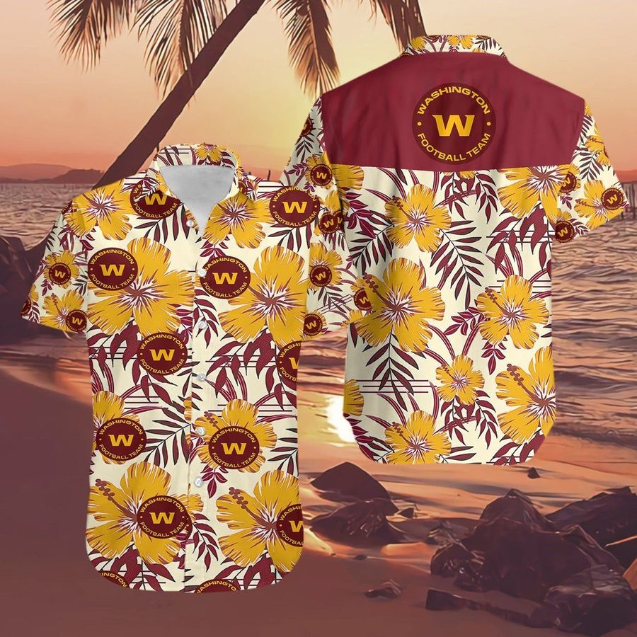 Washington football team nashville tennessee floral nfl football hawaiian shirt