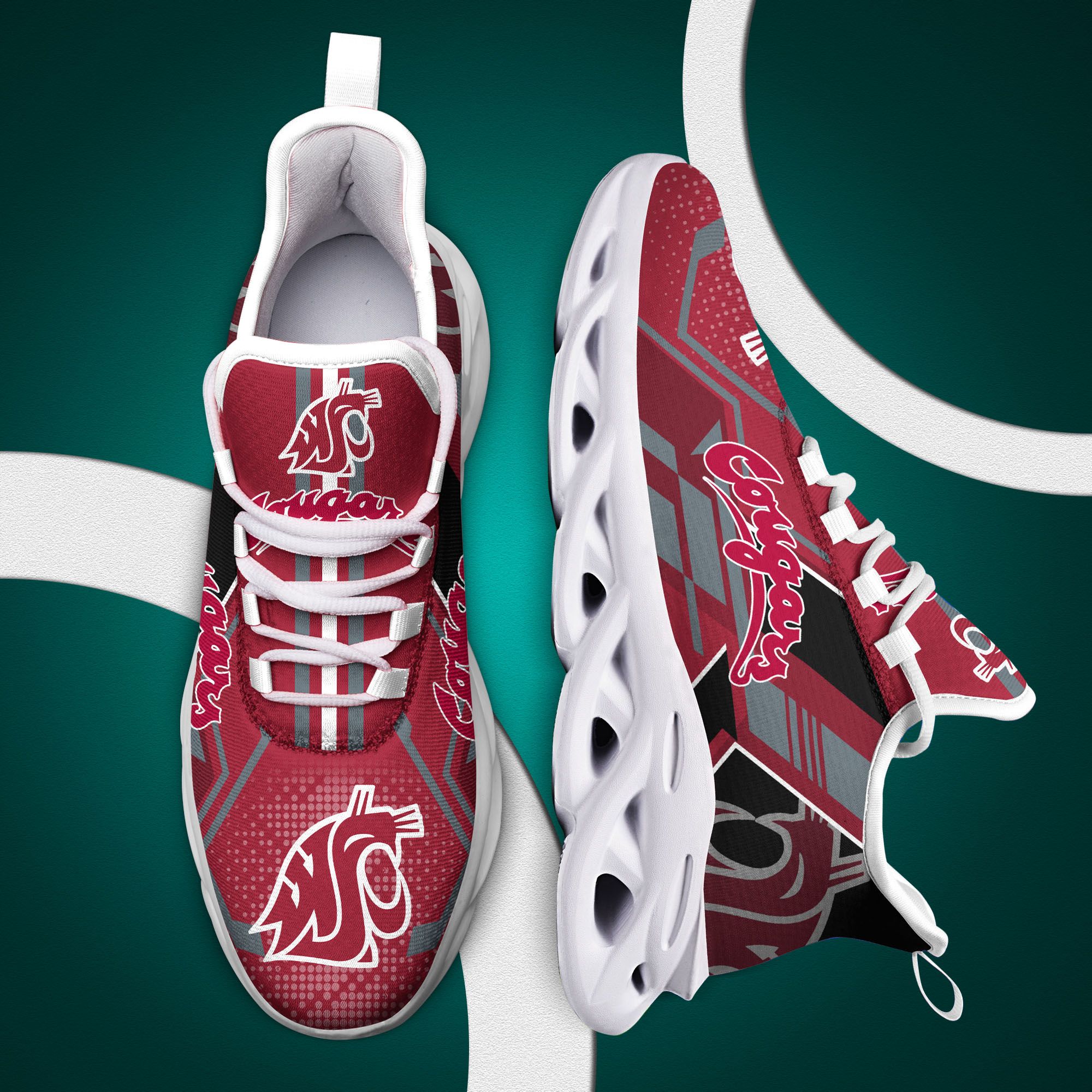 Washington state cougars max soul clunky shoes 4