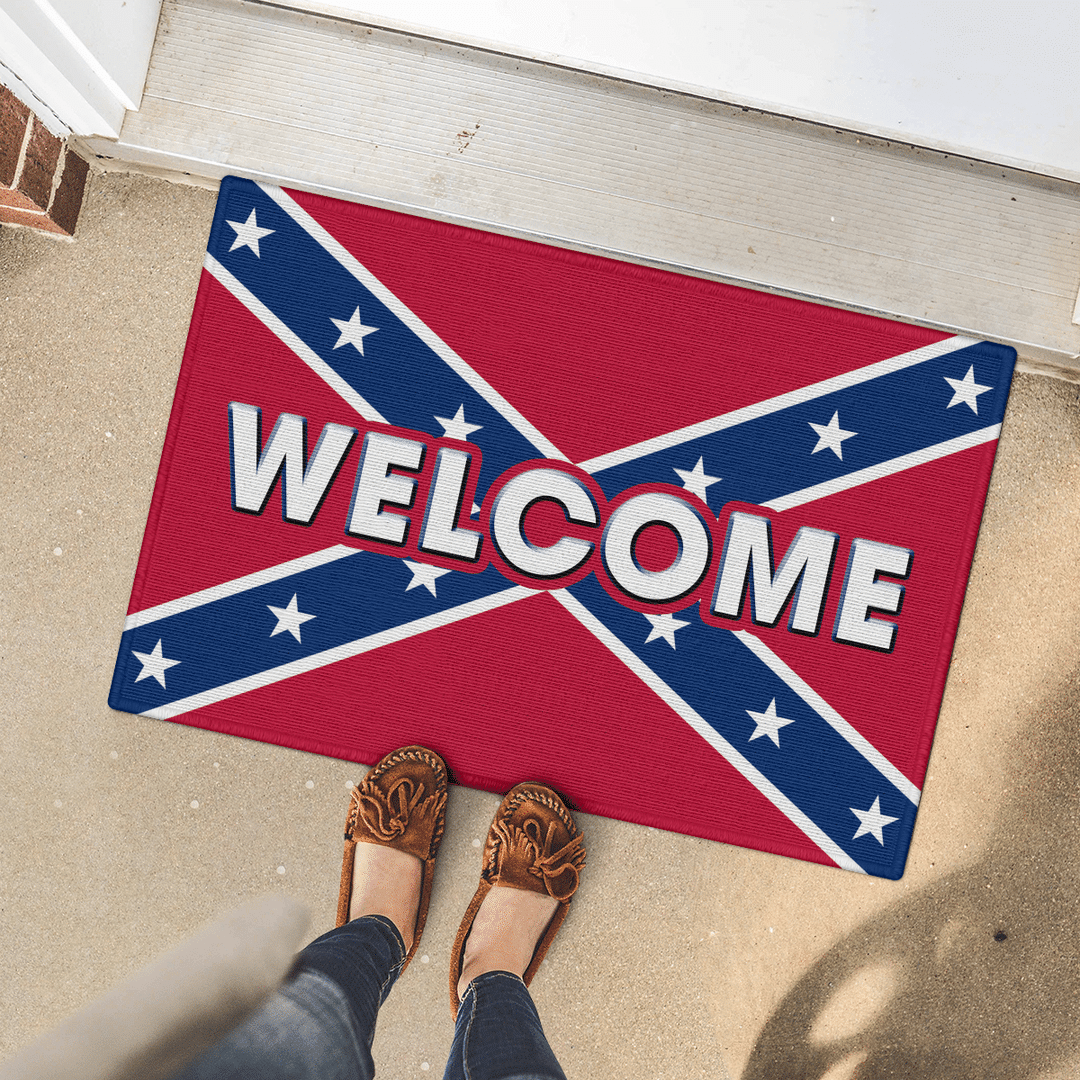 Welcome Southern Flag Doormat