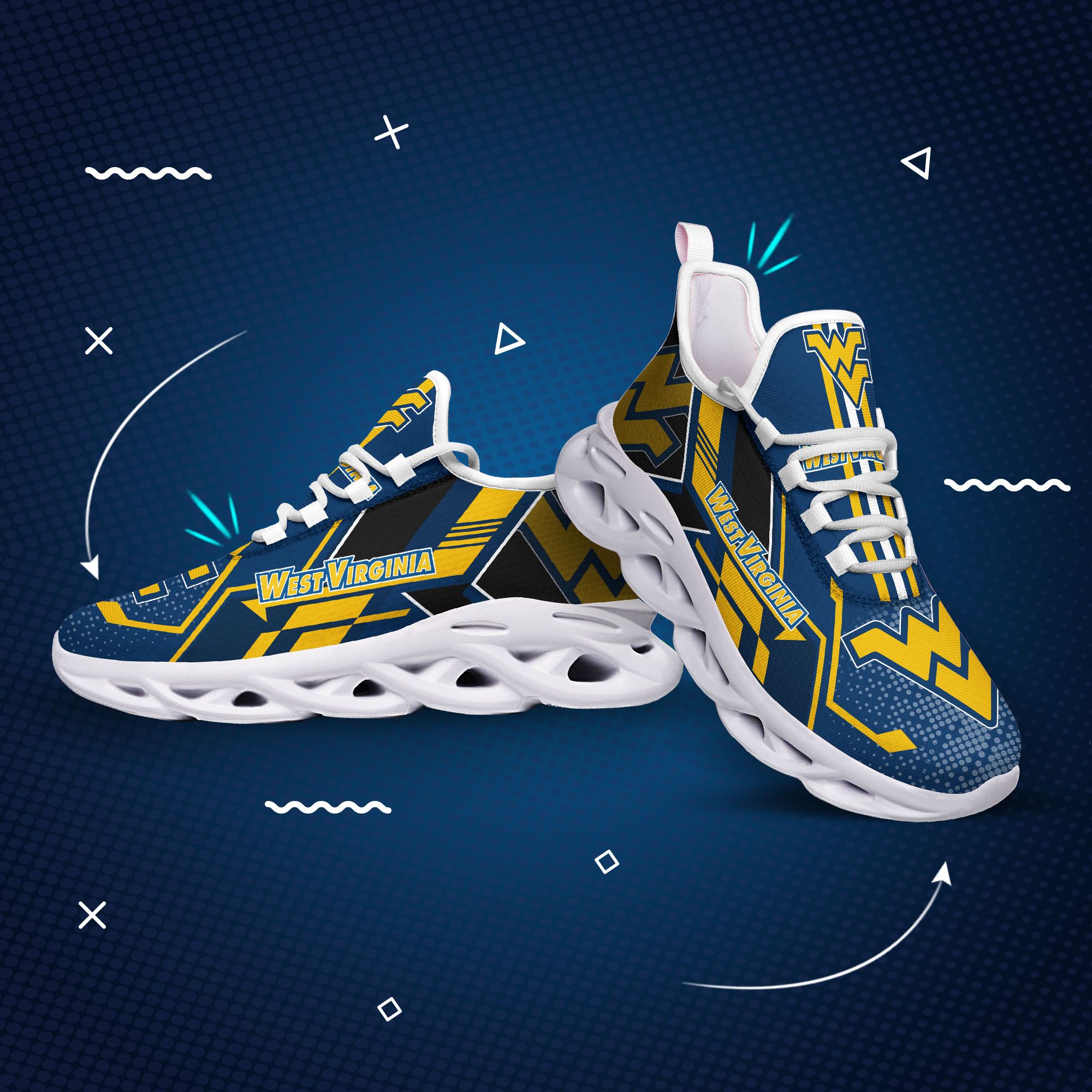 West virginia mountaineers max soul clunky shoes1