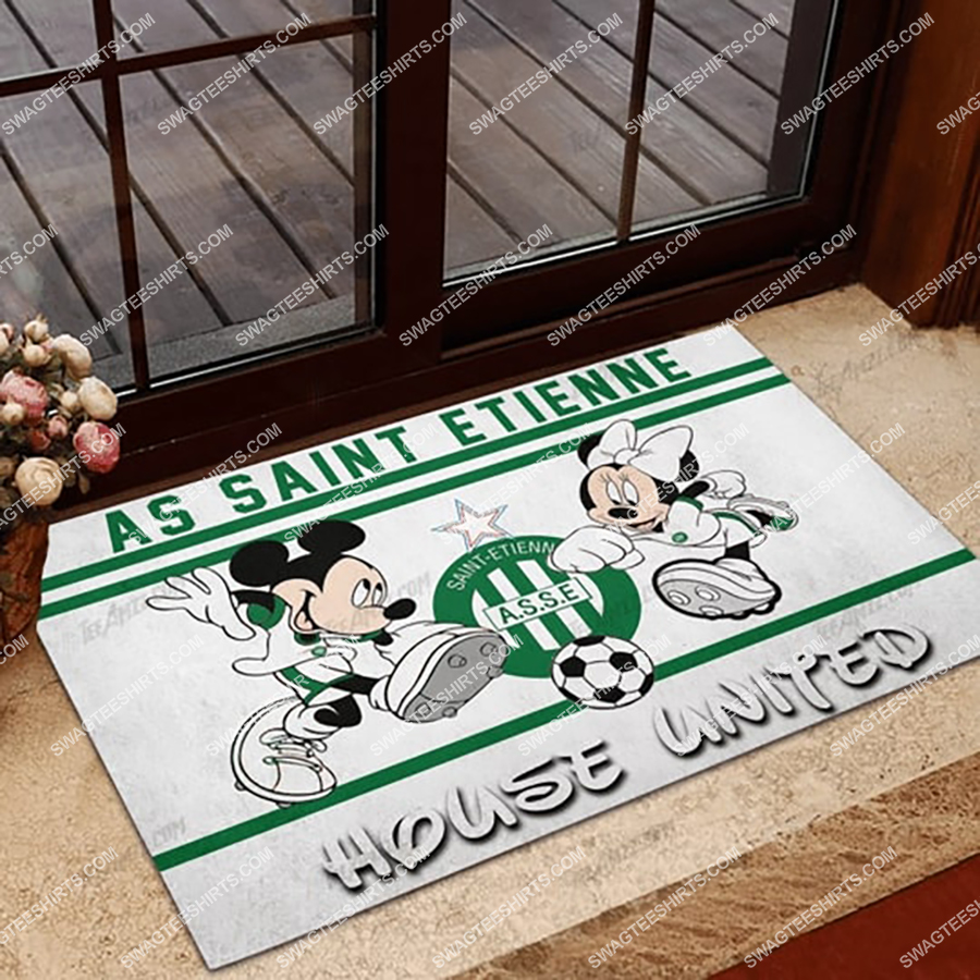 as saint etienne house united mickey mouse and minnie mouse doormat 1