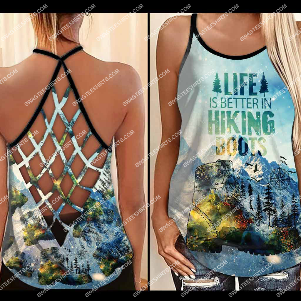 [special edition] Camping life is better in hiking boots cross tank top – Maria