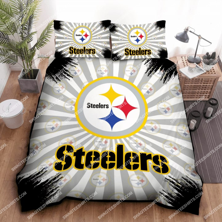 [special edition] National football league pittsburgh steelers all over print bedding set – maria