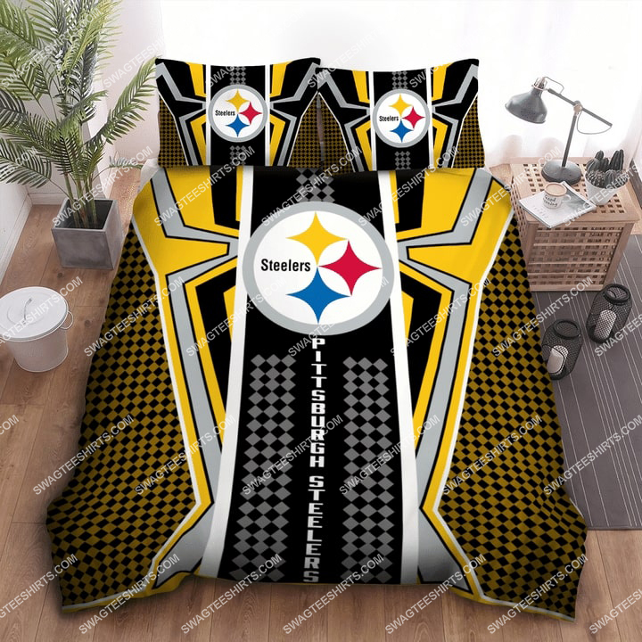 [special edition] Pittsburgh steelers football all over print bedding set – maria