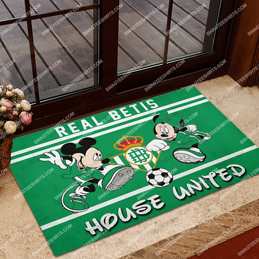 real betis house united mickey mouse and minnie mouse doormat 1
