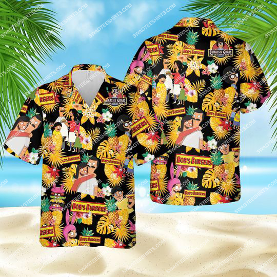 the bob's burgers tv show summer party all over print hawaiian shirt 1