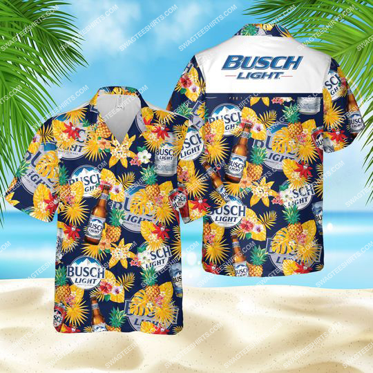 [special edition] Tropical busch light beer all over print hawaiian shirt – maria
