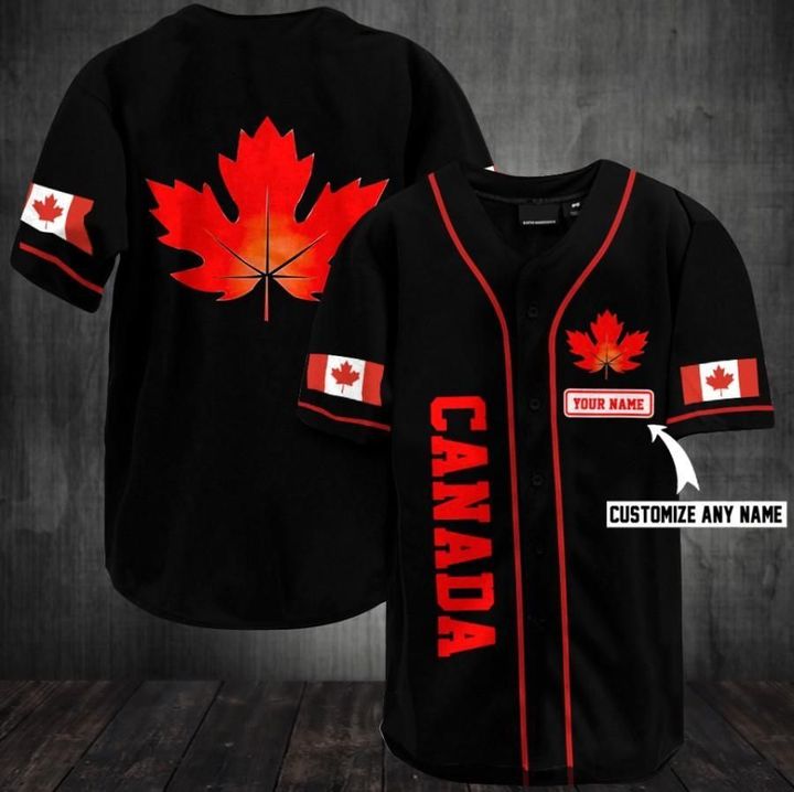 Canada Custom Name Baseball Jersey – BBS