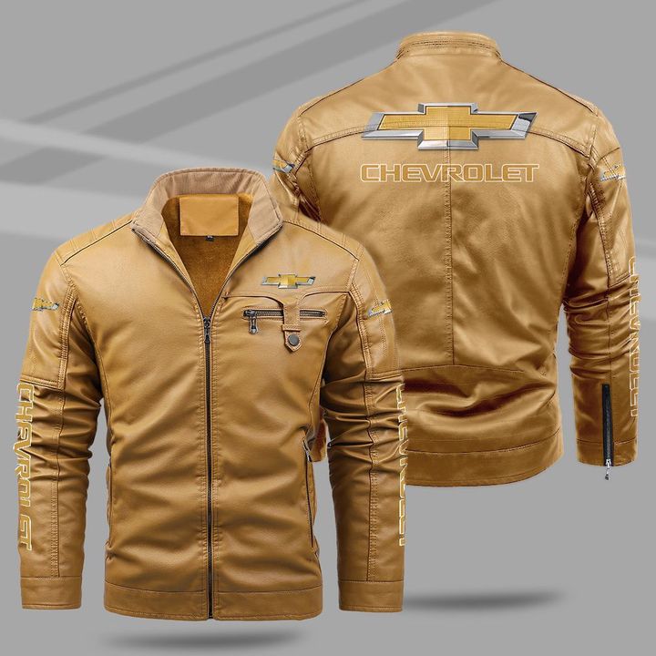 13-Chevrolet fleece leather jacket (2)