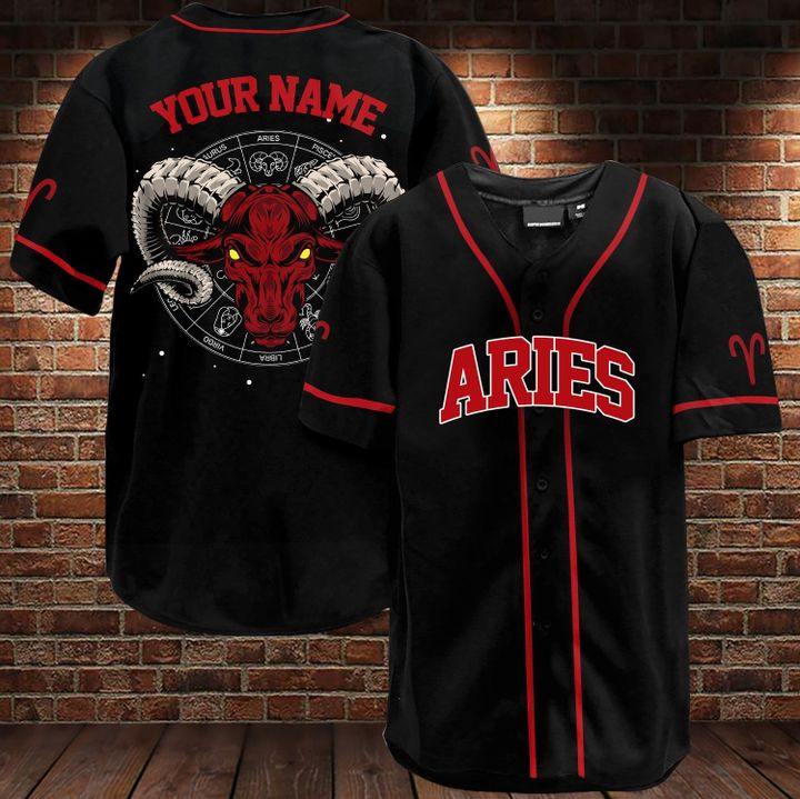 Aries Custom Name Baseball Jersey – BBS
