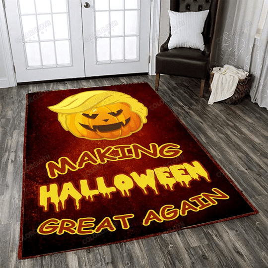 Trump Pumpkin Making Halloween Great Again Rug – BBS