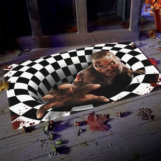 2-Zombie Illusion Doormat (3)