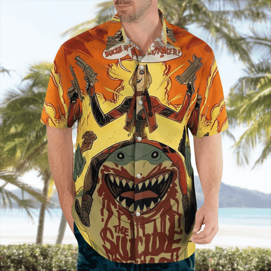21-Harley Quinn King Shark Hawaiian Shirt (3)