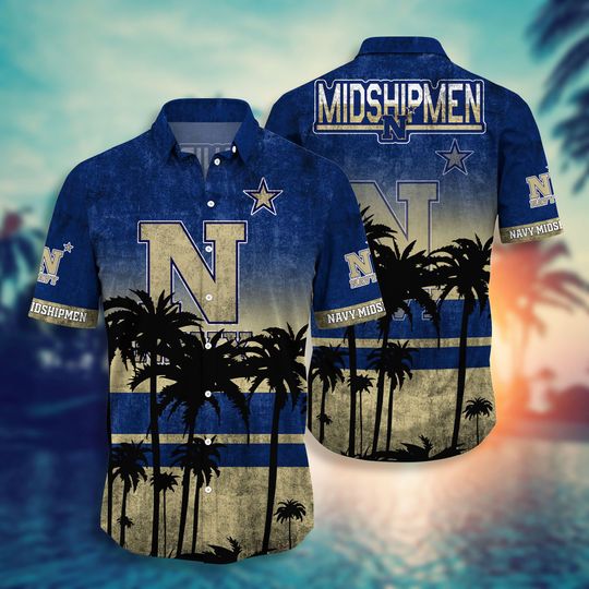 23-Navy Midshipmen NCAA3 Hawaiian Shirt And Short (1)