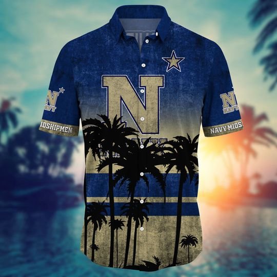 23-Navy Midshipmen NCAA3 Hawaiian Shirt And Short (2)