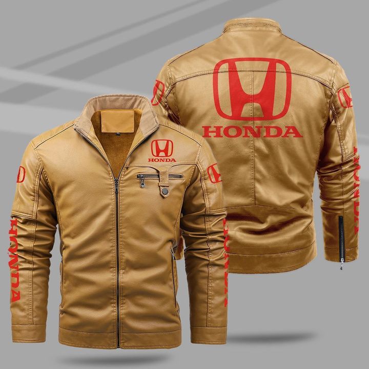 24-Honda fleece leather jacket (2)