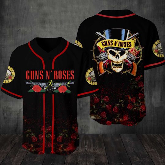 Guns N-Roses Baseball Jersey Shirt – BBS