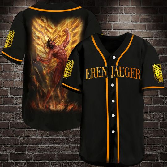 Eren Jaeger Baseball Jersey Shirt – BBS