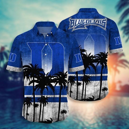 33-Duke Blue Devils NCAA2 Hawaiian Shirt And Short (1)