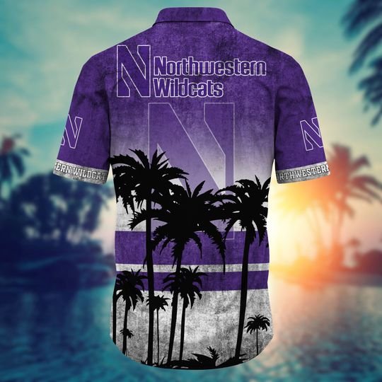 5-Northwestern Wildcats NCAA1 Hawaiian Shirt And Short (3)