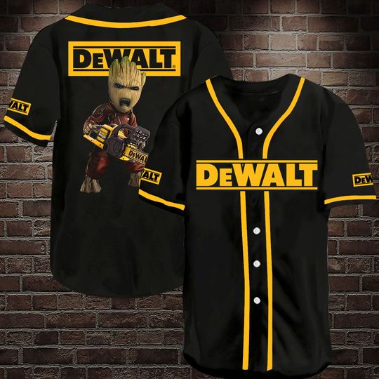 Groot Dewalt Chainsaw Baseball Jersey Shirt – BBS