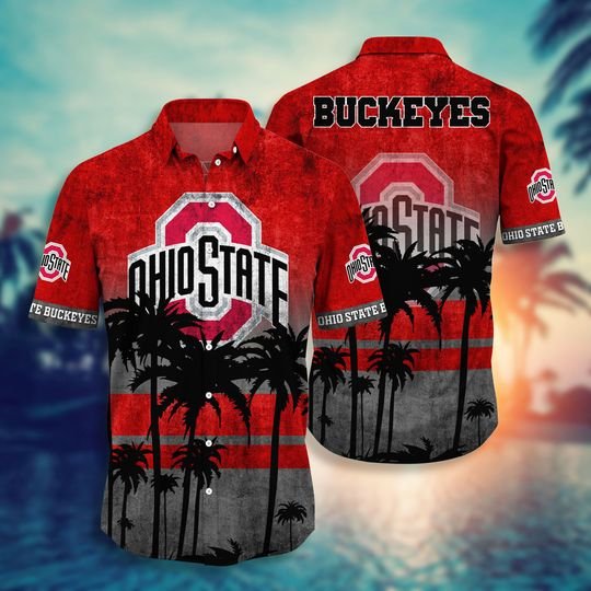 7-Ohio State Buckeyes NCAA1 Hawaiian Shirt And Short (1)
