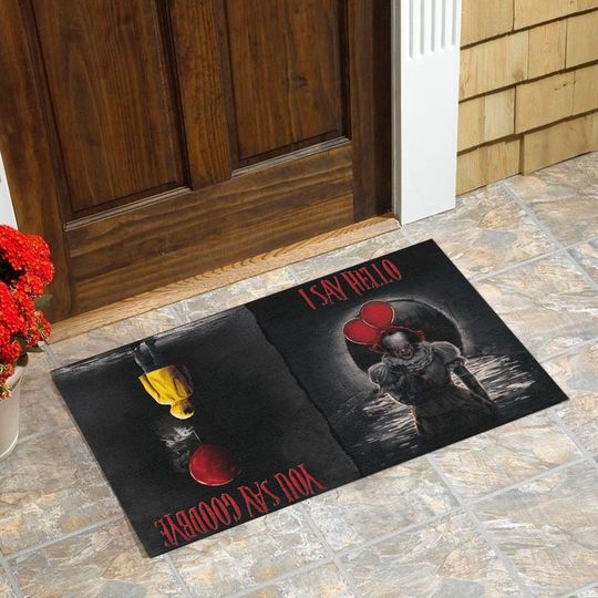 You Say Goodbye I Say Hello IT Pennywise In And Out Doormat – BBS