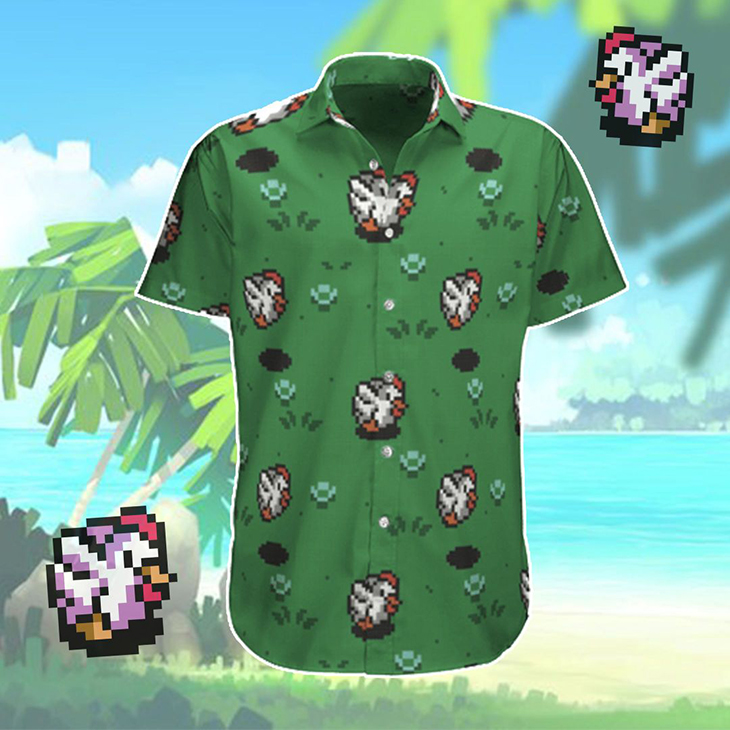 8 Bit Cuccos Hawaiian Shirt – LIMITED EDITION