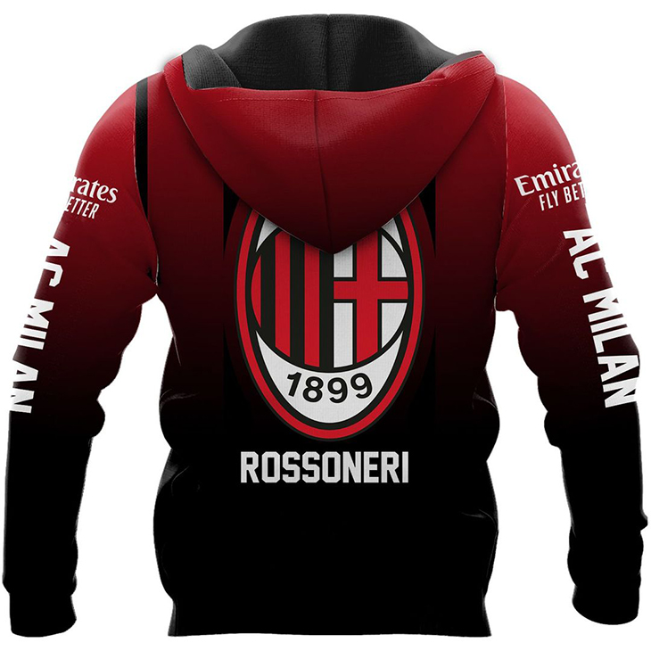 AC Milan 1899 Rossoneri 3D Hoodie2