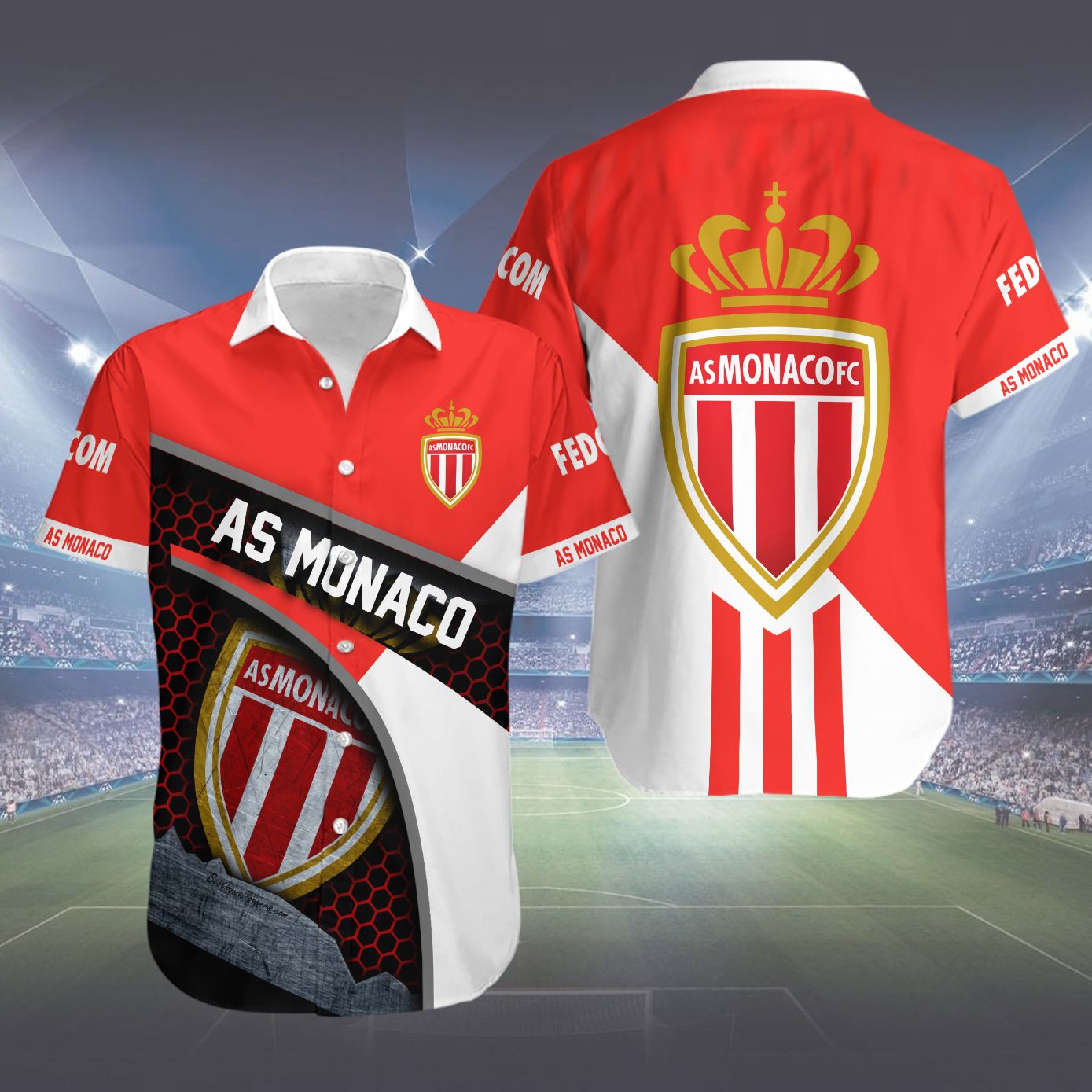 AS Monaco FC Hawaiian shirt – LIMITED EDITION