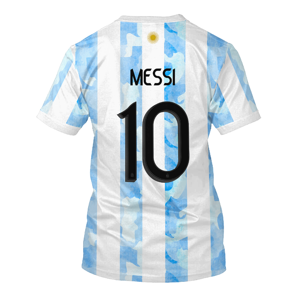 Adidas Argentina Leo Messi 10 3d hoodie and shirt 5