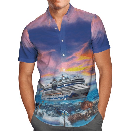 Aida cruises hawaiian shirt and short 1
