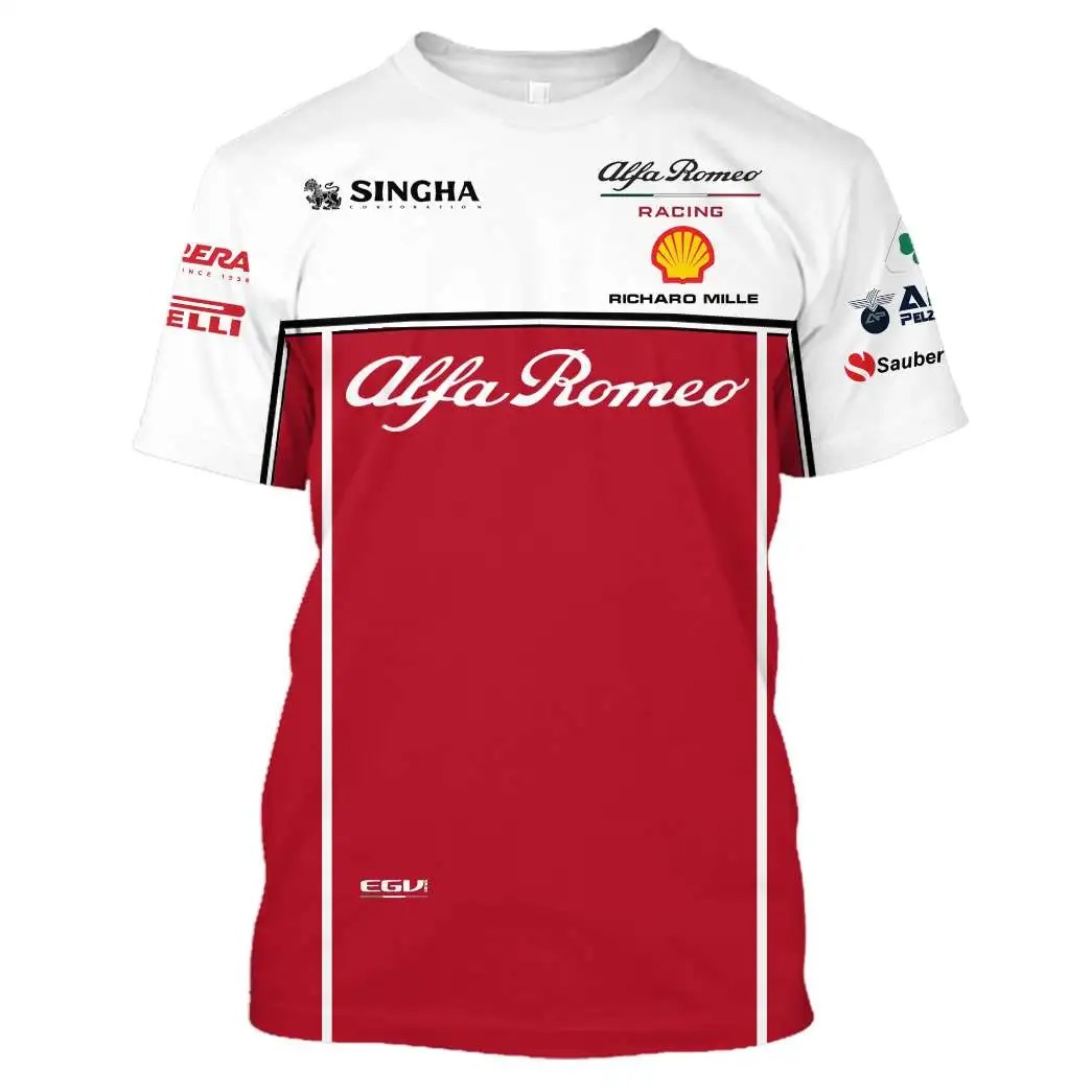 Alfa Romeo F1 Racing Team 3D All Over Print Shirt 4