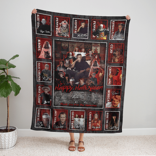 All Stephen King Horror Movies Characters Blanket -BBS
