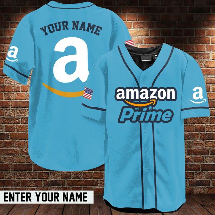Amazon prime custom name baseball jersey1