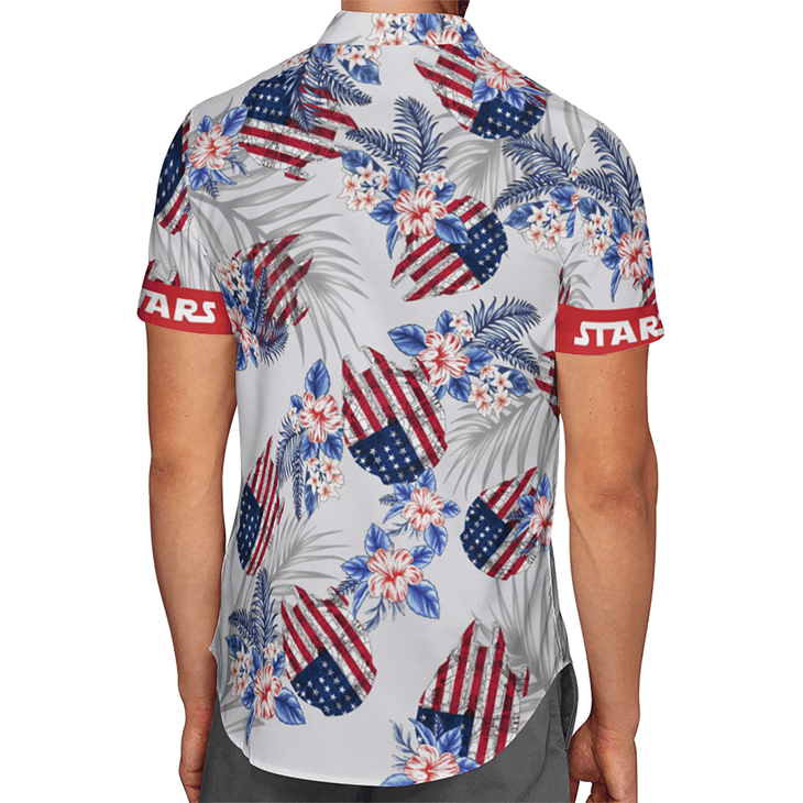 American Flag Star Wars Hawaiian Shirt2