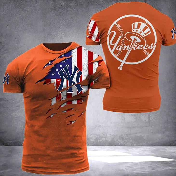 American Flag YanKees T Shirt3