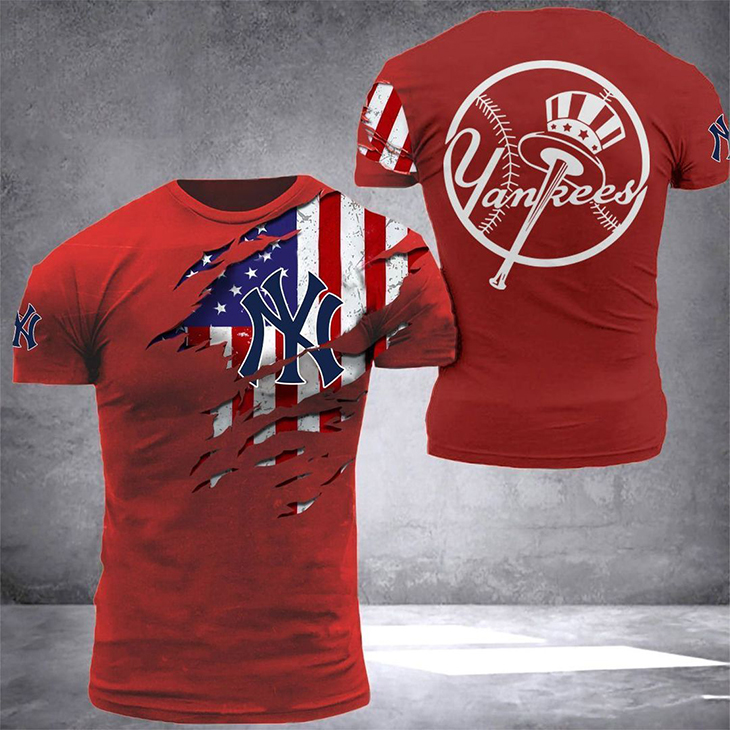 American Flag YanKees T Shirt4