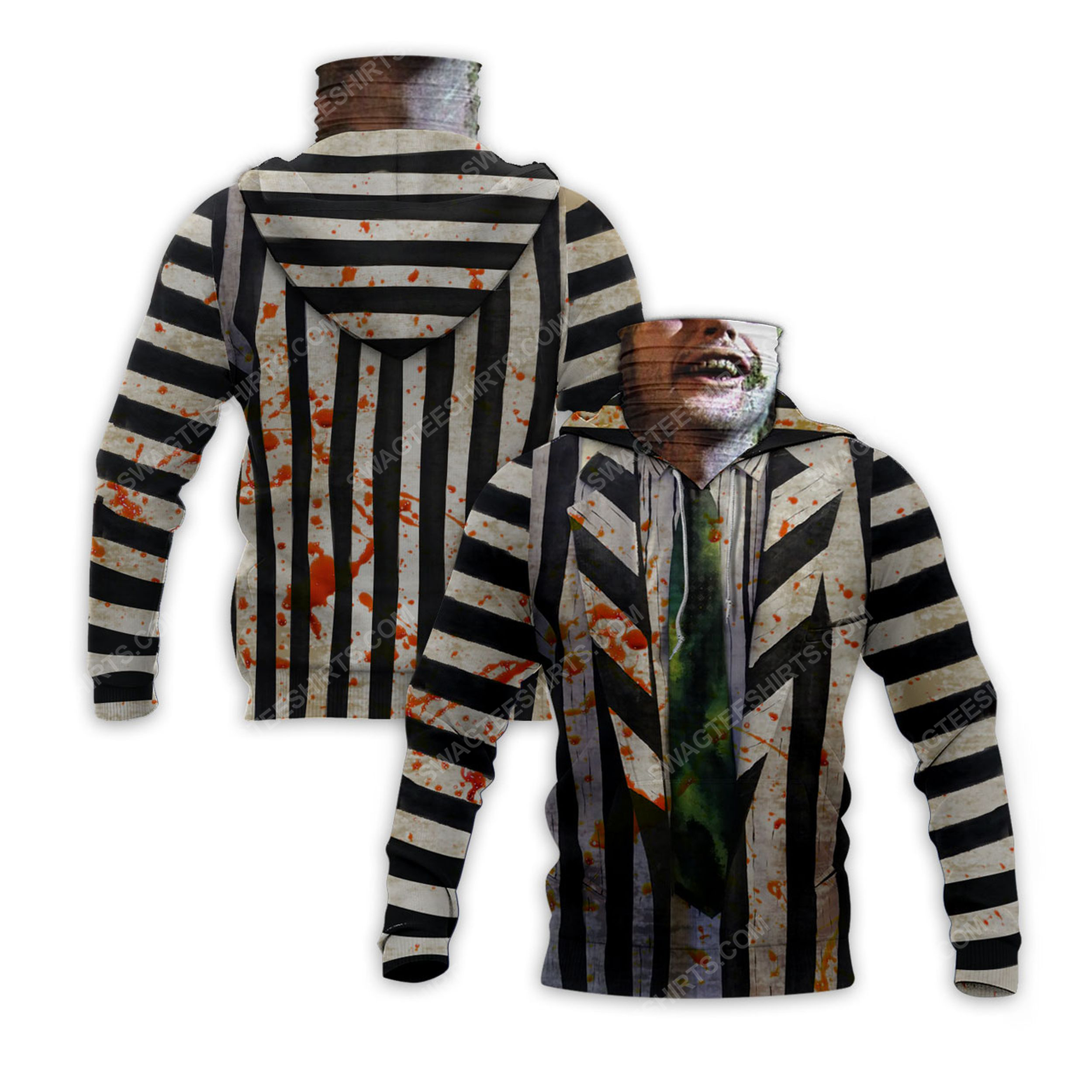 [special edition] American horror comedy beetlejuice for halloween full print mask hoodie – maria