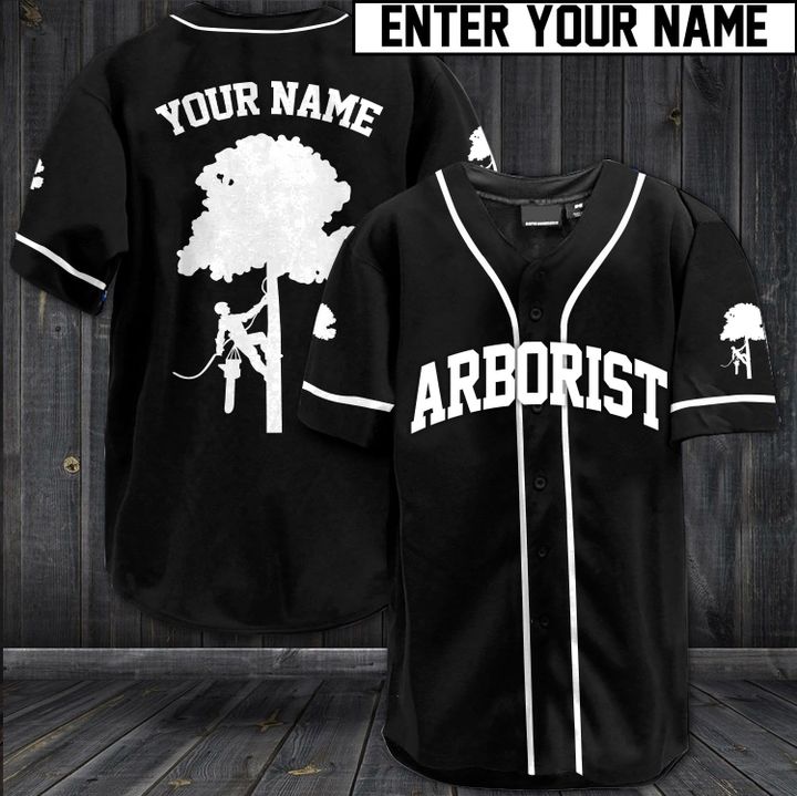 Arborist custom name baseball jersey1