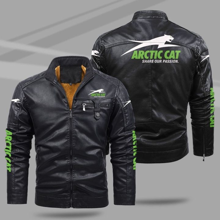 Arctic Cat Fleece Leather Jacket – Hothot 190821