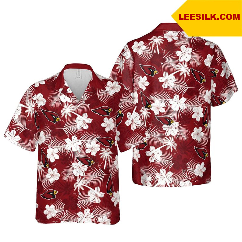 Arizona Cardinals NFL Floral hawaiian shirt