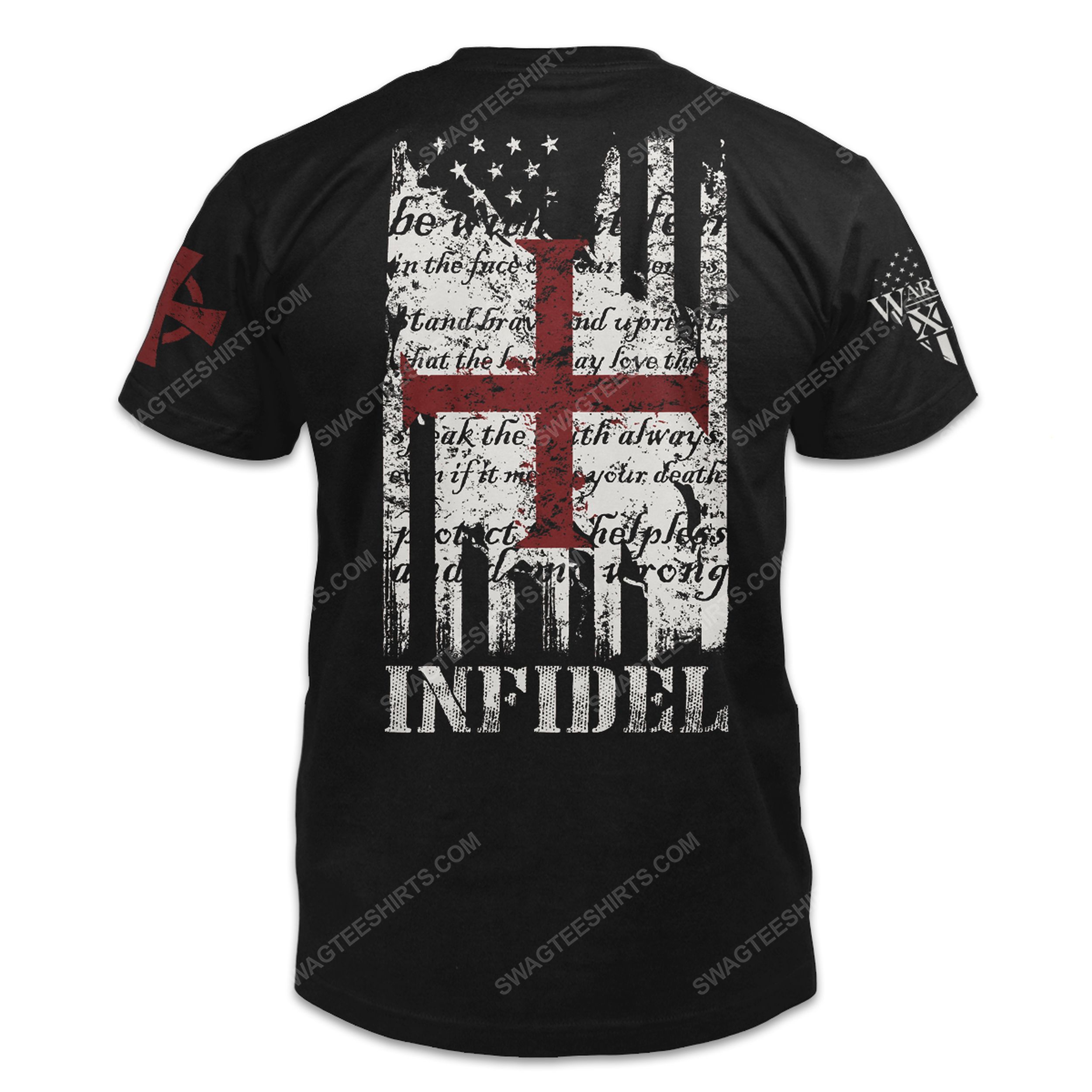 [special edition] Army of christ the american and templar flag shirt – maria