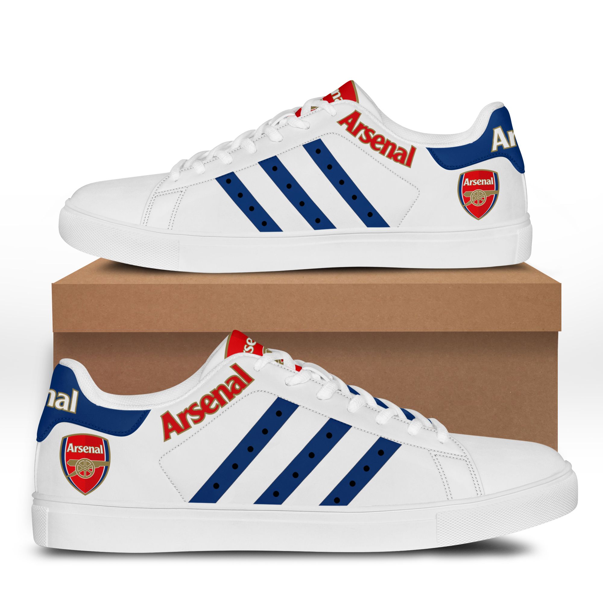 Arsenal stan smith low top shoes – LIMITED EDITION
