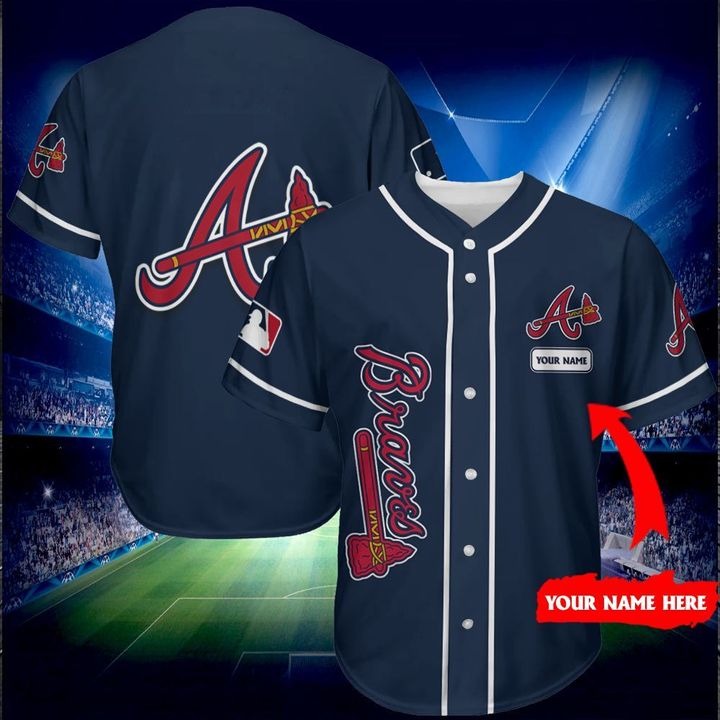 Atlanta Braves Personalized Baseball Jersey Shirt 1