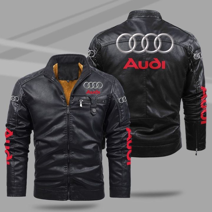 Audi fleece leather bomber jacket – LIMITED EDITION