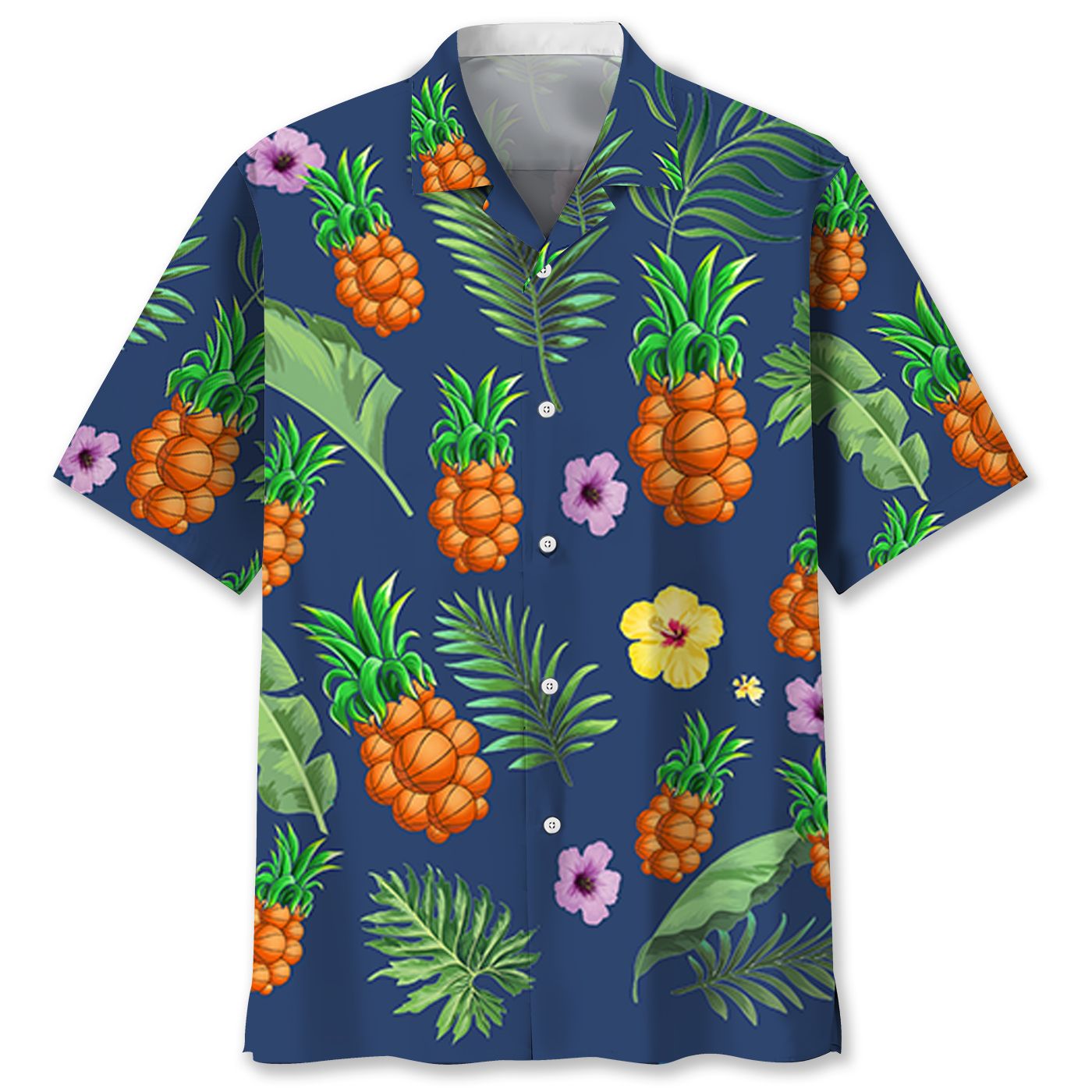 Baseketball pineapple Hawaiian shirt and short – LIMITED EDITION